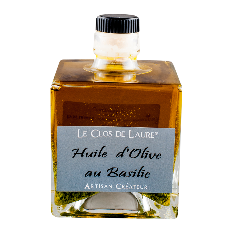 Huile d'olive extra vièrge BIO en spray aromatisée aux basilic
